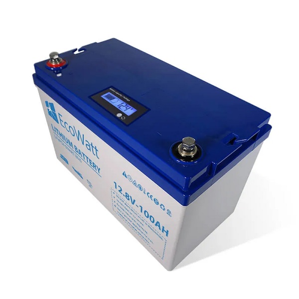 Ecowatt-LED-LiFePO4-12.8V-100Ah-Lithium-Batterie-pour-RV-Bateau-Photovoltaique4